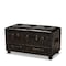Baxton Studio Callum Brown Faux Leather Upholstered 2-Drawer Storage Trunk Ottoman 162-10517 - alternate 1